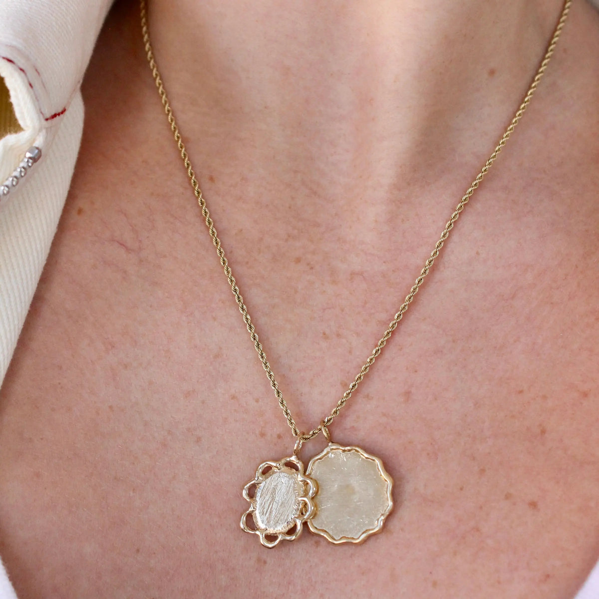 Wavy Disc Pendant Mary Frances Maker