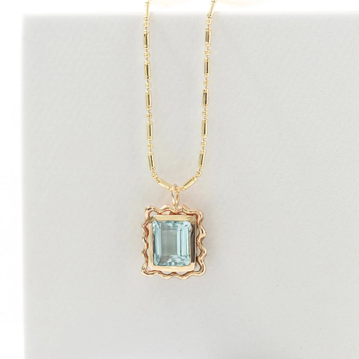 Wavy Frame Pendant Mary Frances Maker