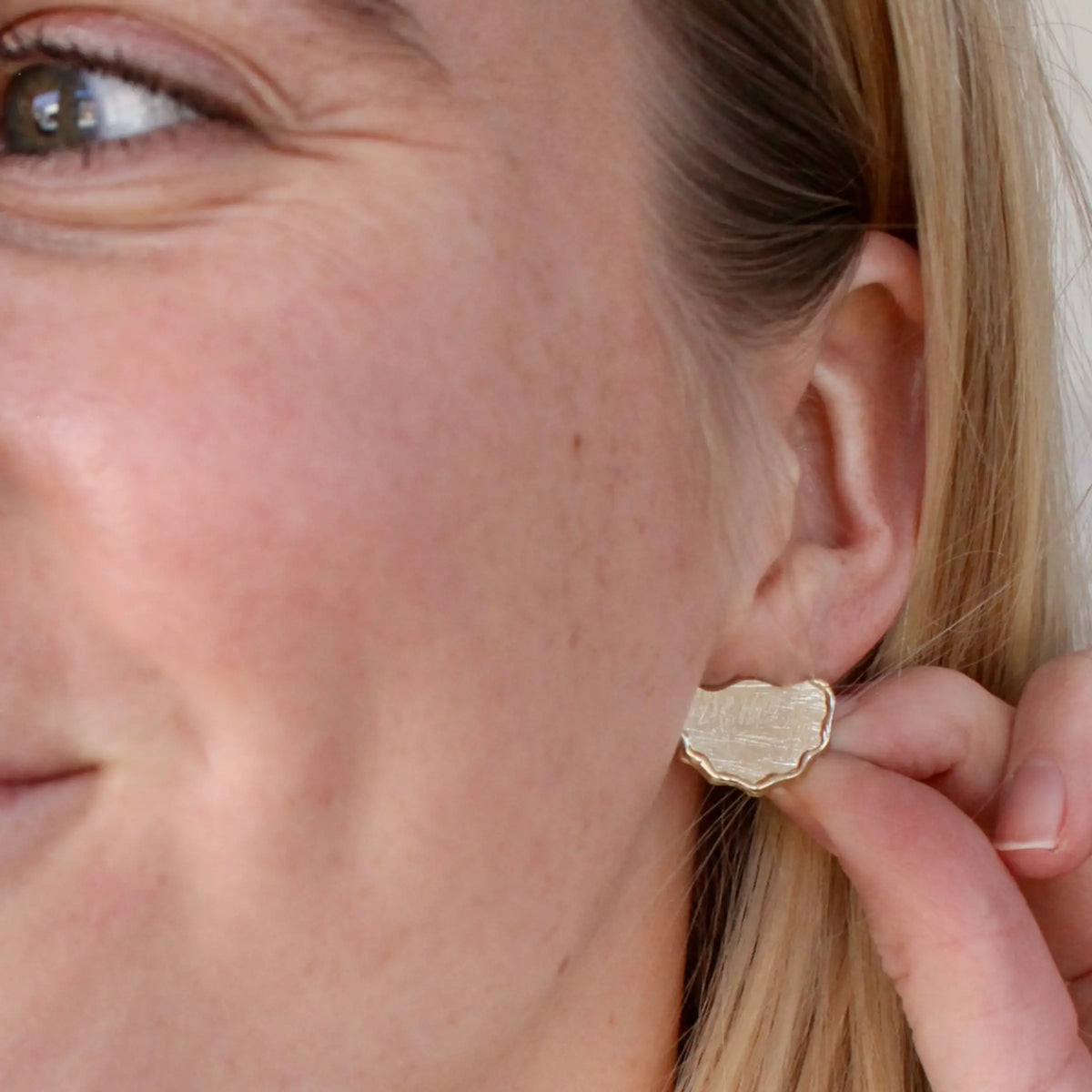 Wavy Studs Mary Frances Maker