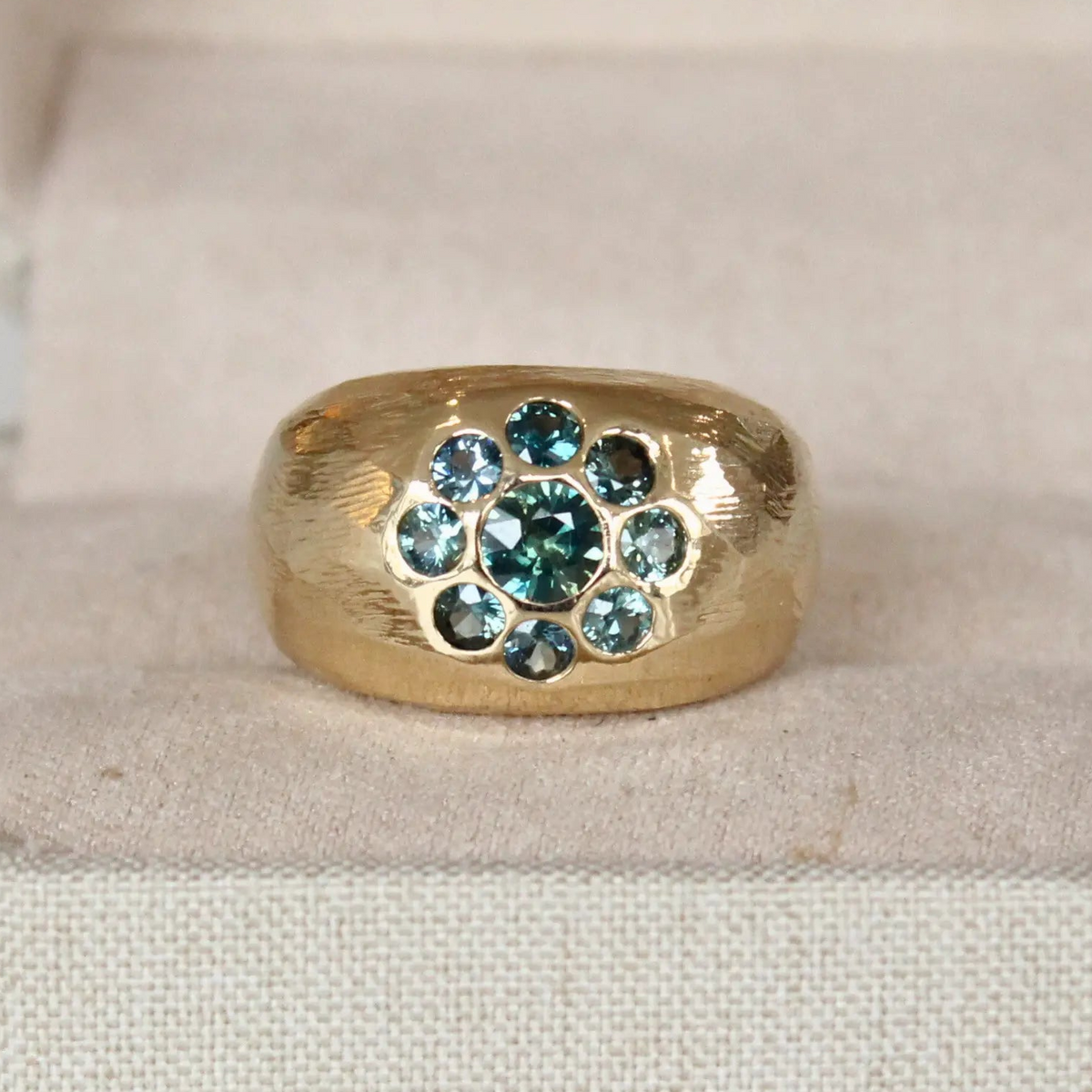 Australian Sapphire Bubble Ring Mary Frances Maker