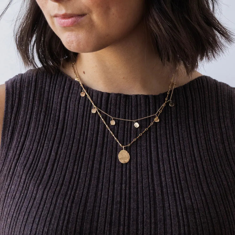 Birch Oval Pendant Mary Frances Maker