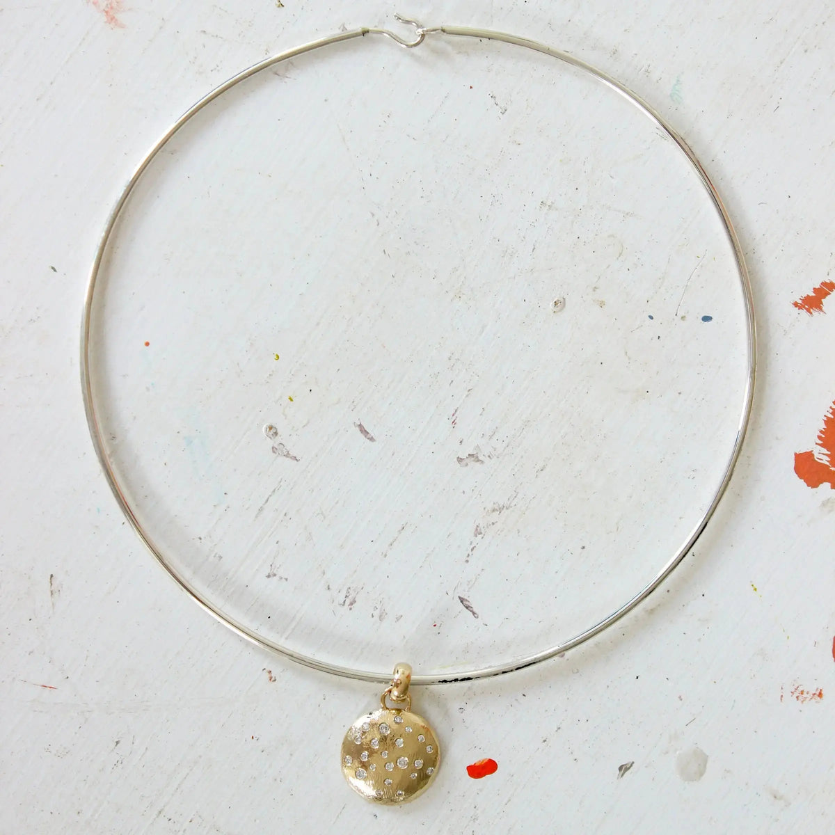 Sterling Silver Collar Necklace Mary Frances Maker