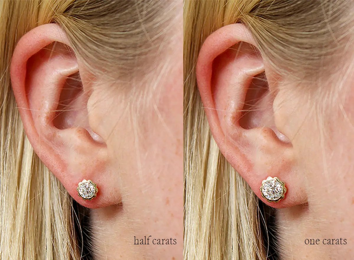 The MFM x SJB Co Diamond Scallop Studs Mary Frances Maker